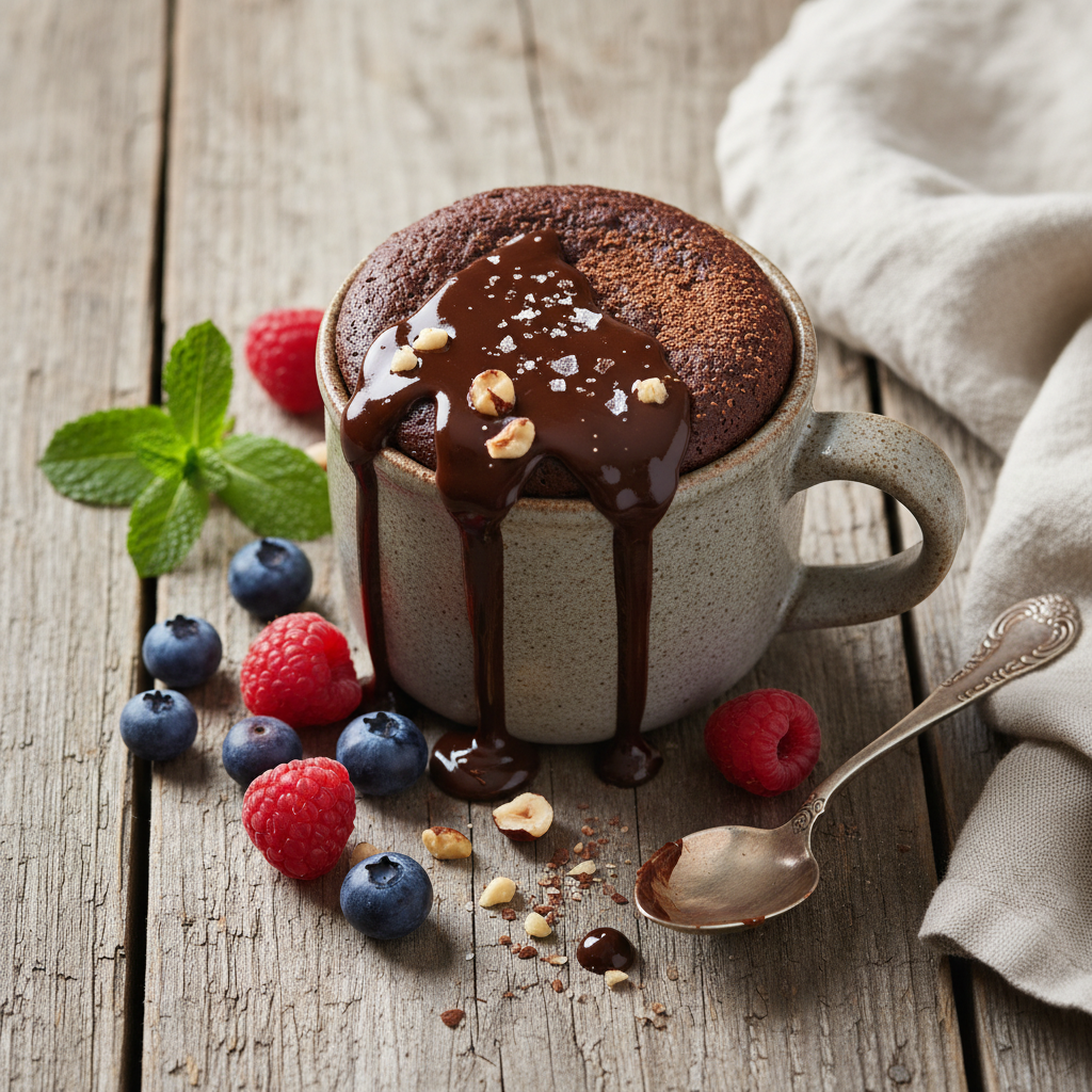 Bolo de Caneca de Chocolate