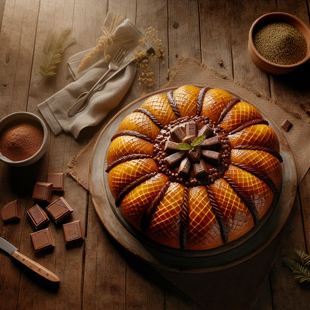 Bolo de Cenoura com Cobertura de Chocolate