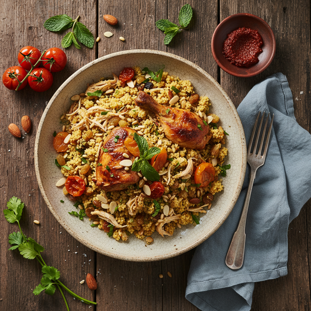 Cuscuz Marroquino com Frango