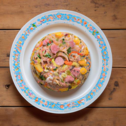 Cuscuz Tropical de Peixe com Recheio de Frutas do Mar