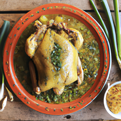 Galinha Caipira com Molho de Suri e Ervas do Pantanal