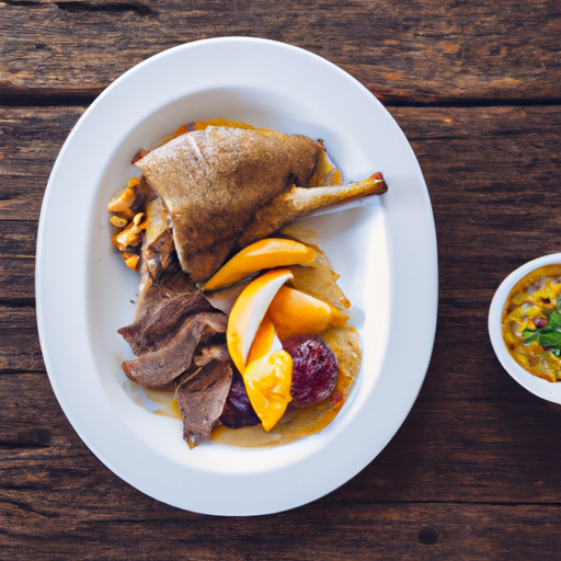 Pato no Tucupi com Farofa de Jambu