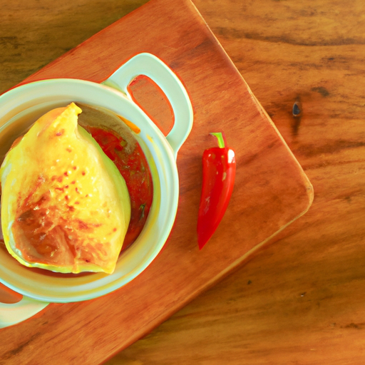 Suflê de Peixe com Crosta de Farinha de Pimenta Biquinho