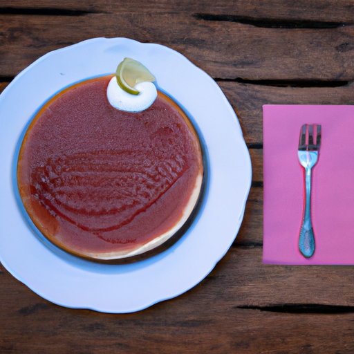 Torta de Goiaba com Creme de Capim-limão